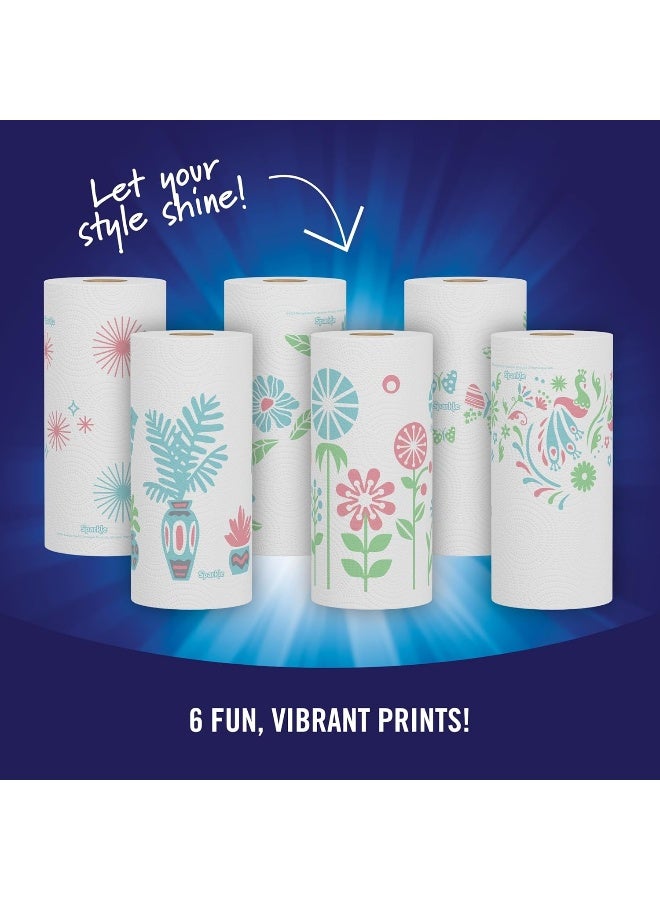 Sparkle Tear-A-Square Paper Towels, 2 Double Rolls = 4 Regular Rolls, Customizable Sheet Size Paper Towel - Image 4